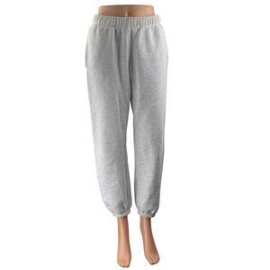Cotton On BODY Women's Gray Elastic Waist Lounge Jogger Trousers Sweatpants Sz S